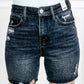 Judy Blue - High Waist Rigid Magic Destroy Raw Hem Shorts