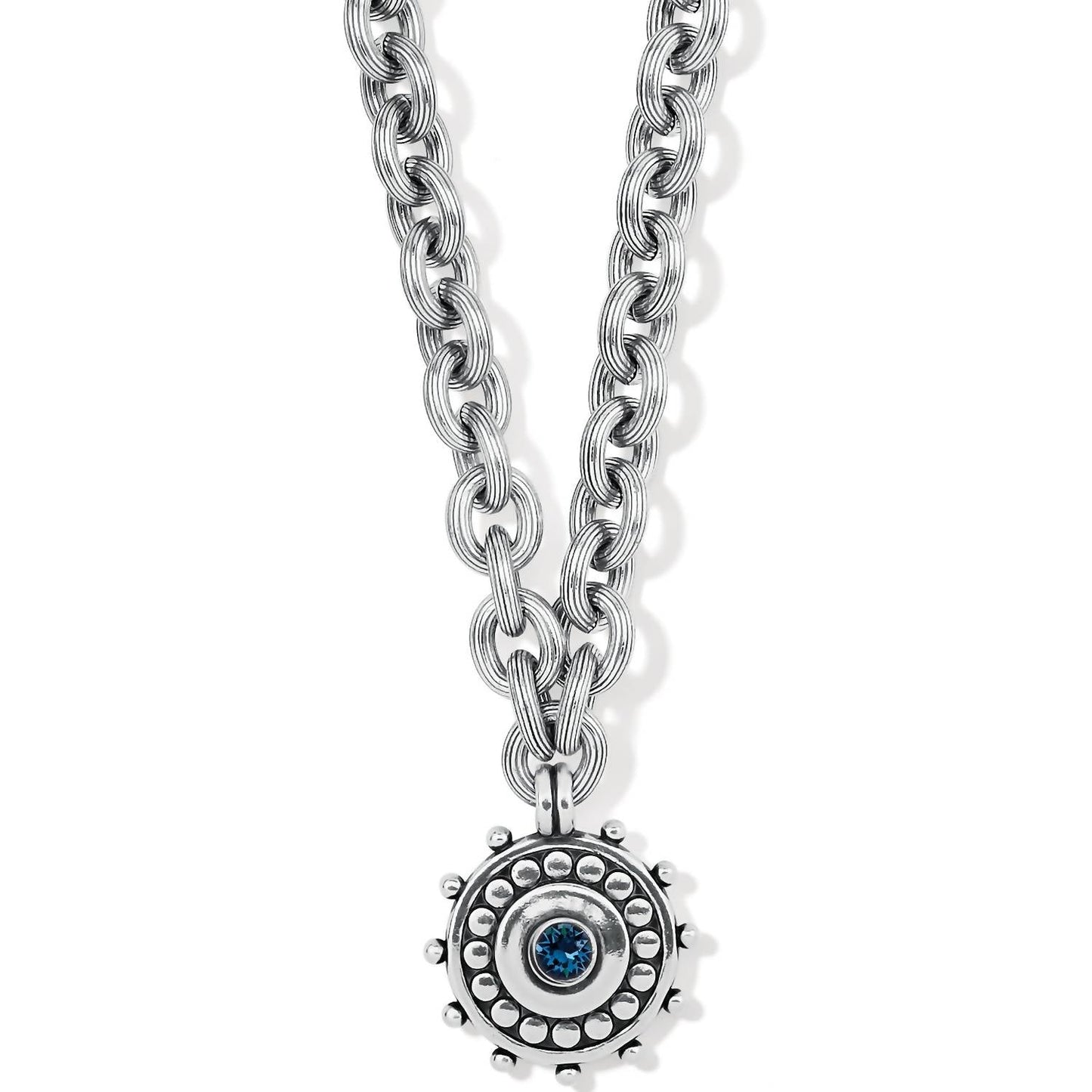 Brighton - Women's Pebble Dot Medali Reversible Collar Necklace
