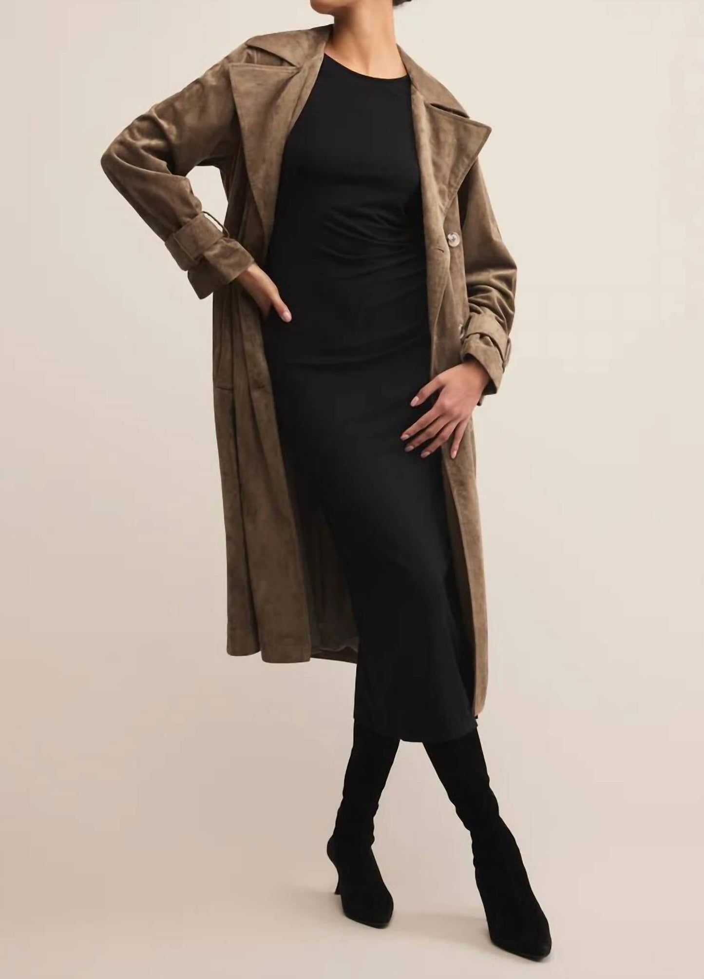 Z Supply - Dorian Suede Trench Coat