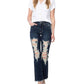 Judy Blue - Heavy Destroyed Straight Leg Jeans