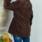 White Birch - Quarter Zip Solid Ribbed Knit Pullover