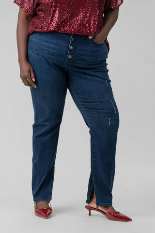 Nydj - Plus - Alina High Rise Button Fly Jeans