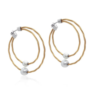 Alor - Dual Pearl Hoop Earring