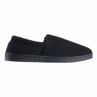 Isotoner - Men's Textured Knit Kai Closed Back Slippers