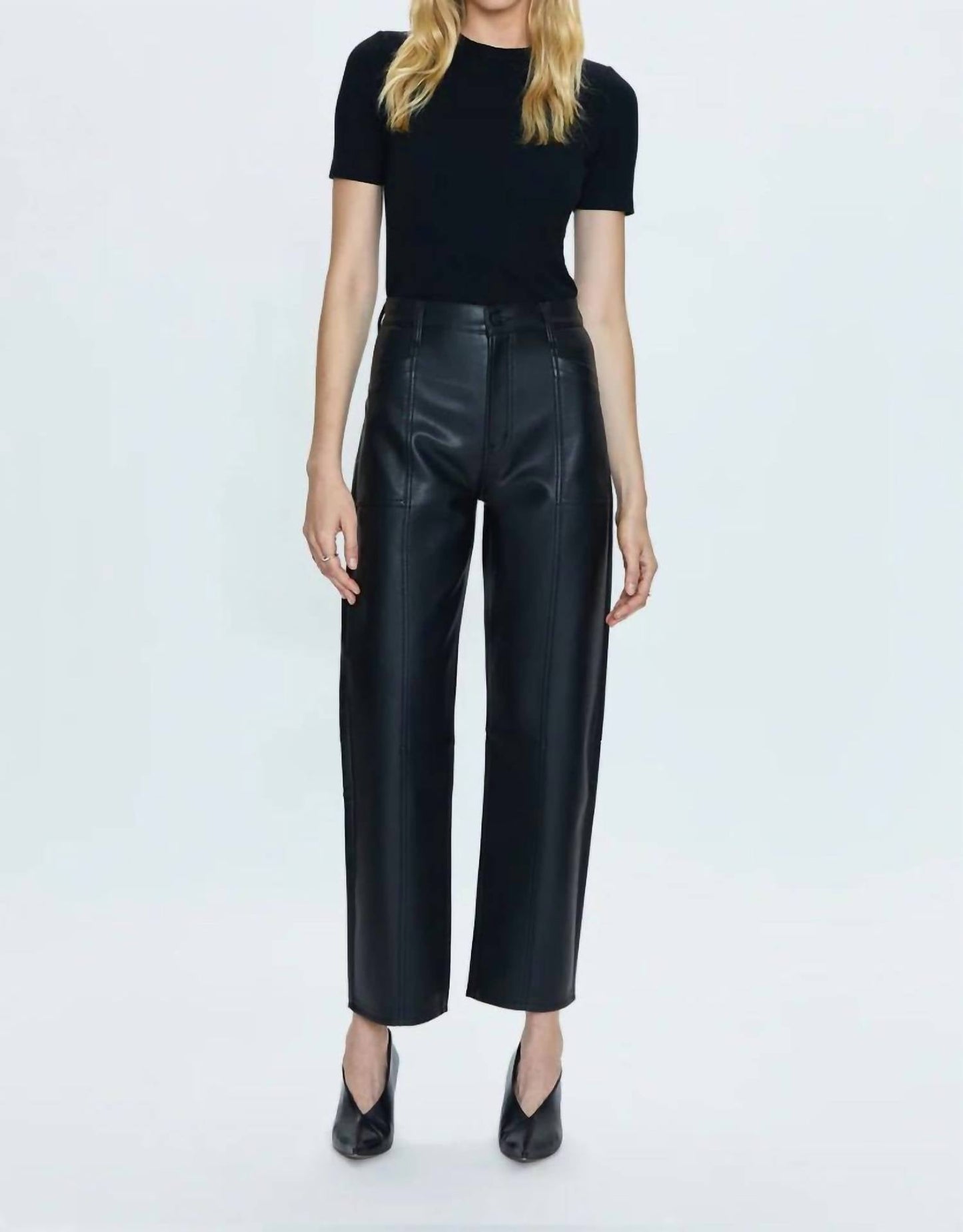 Pistola - Taylor High Rise Bowed Straight Jeans