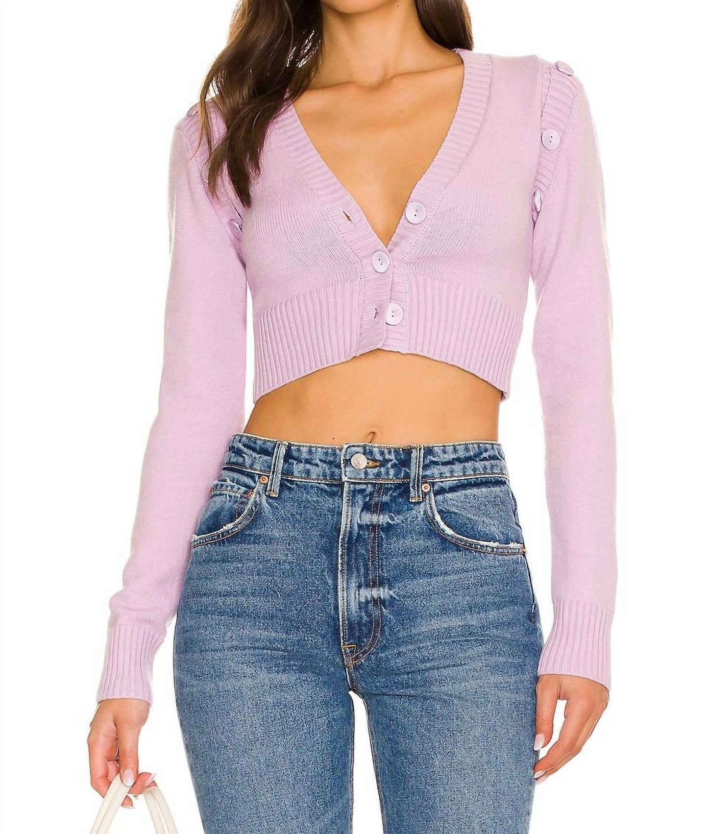 For Love & Lemons - JOAN CROP CARDIGAN