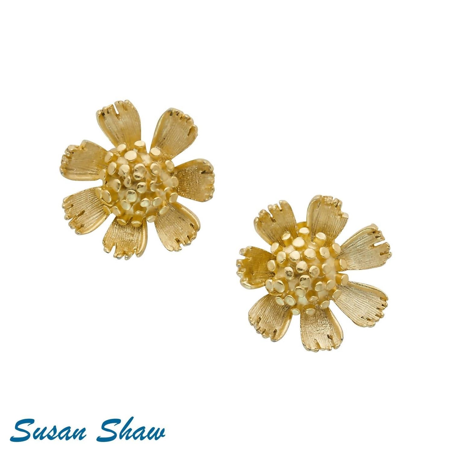 Susan Shaw - Women's Buttercup Stud Earrings