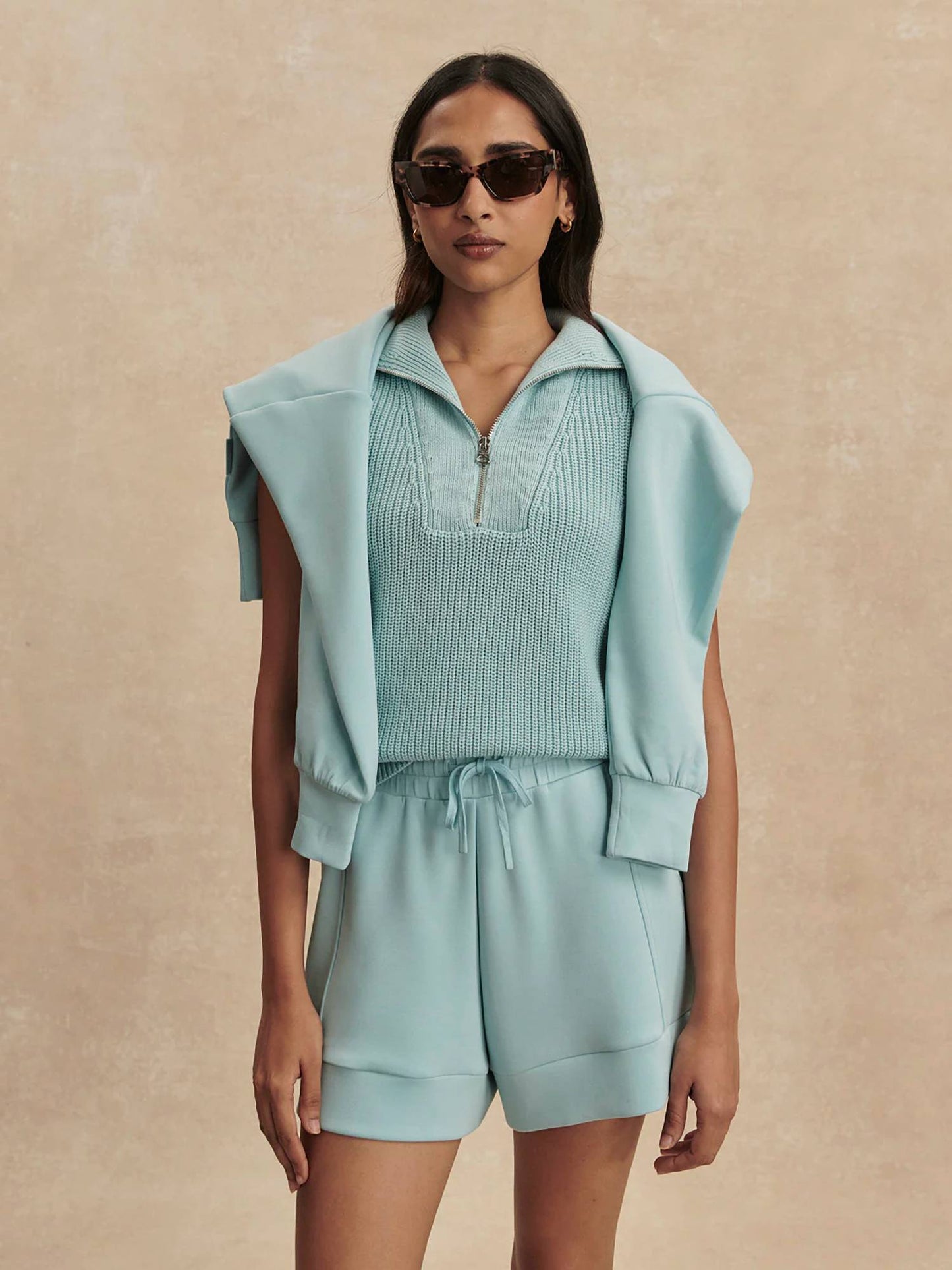 Varley - Clifford Half Zip Knit Sweater