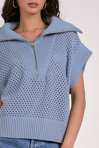 Elan - Allie Zip Up Sweater