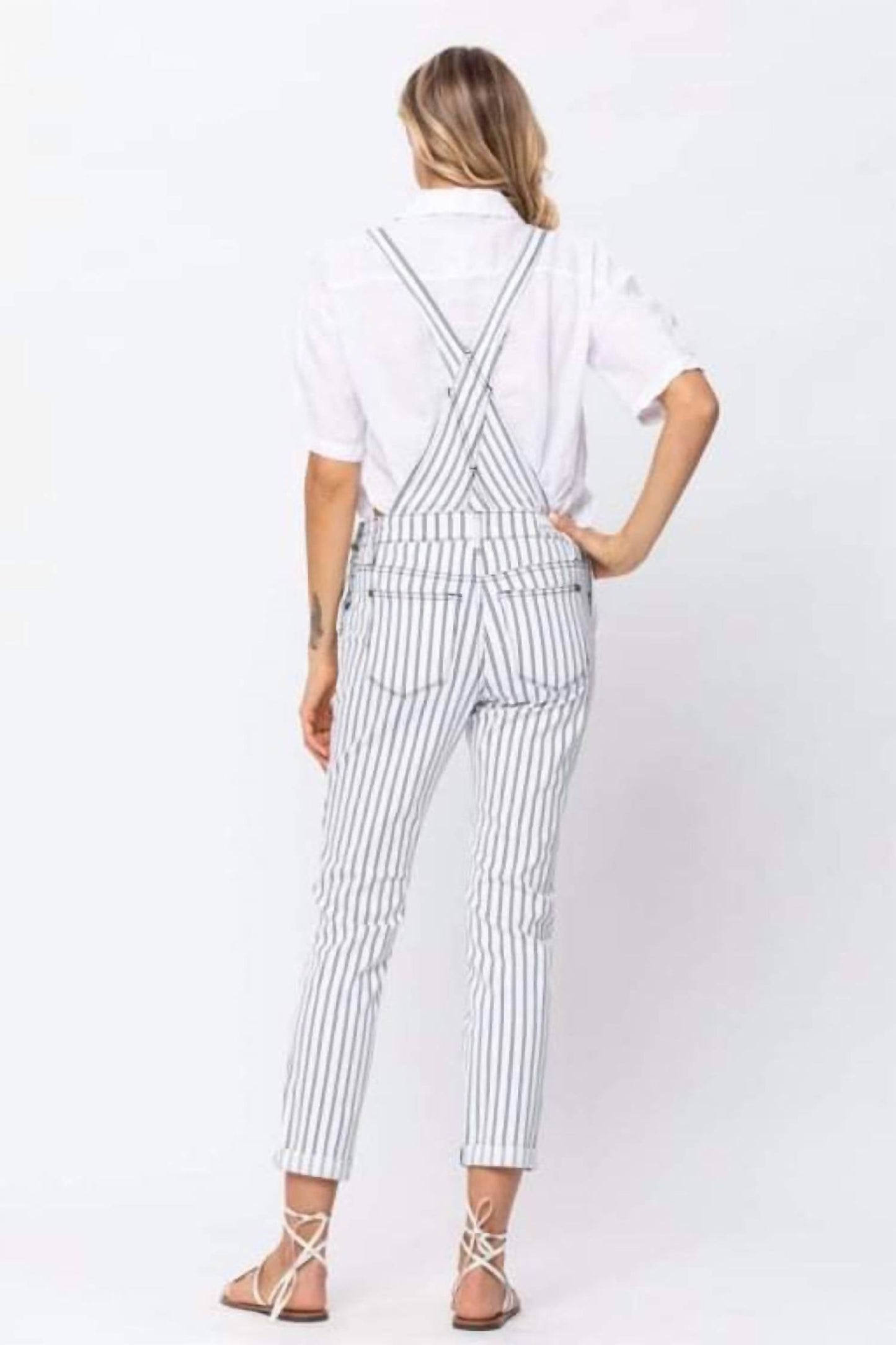 Judy Blue - Railroad Stripe Overalls