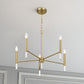 Courtyard Five Light Golden Brass Candle Light Chandelier