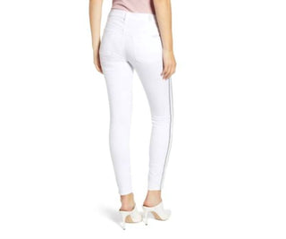 7 For All Mankind - Skinny Glitter Side Stripe Jean