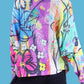 Gigi Moda - Daria Floral Doodle Print Batwing Sweater