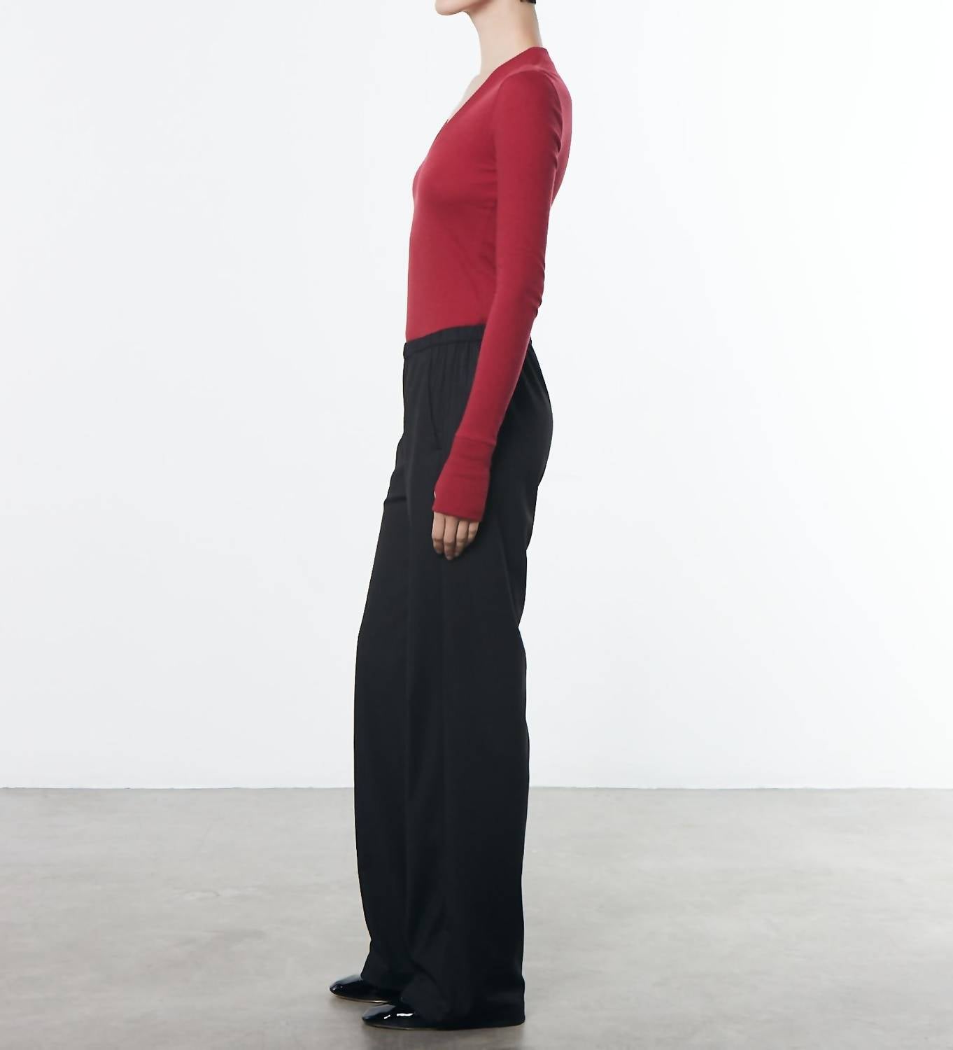 Enza Costa - CASHMERE U NECK LONG SLEEVES BODYSUIT