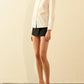 2.7 August Apparel - Darling Diva Embellished Button Up Top