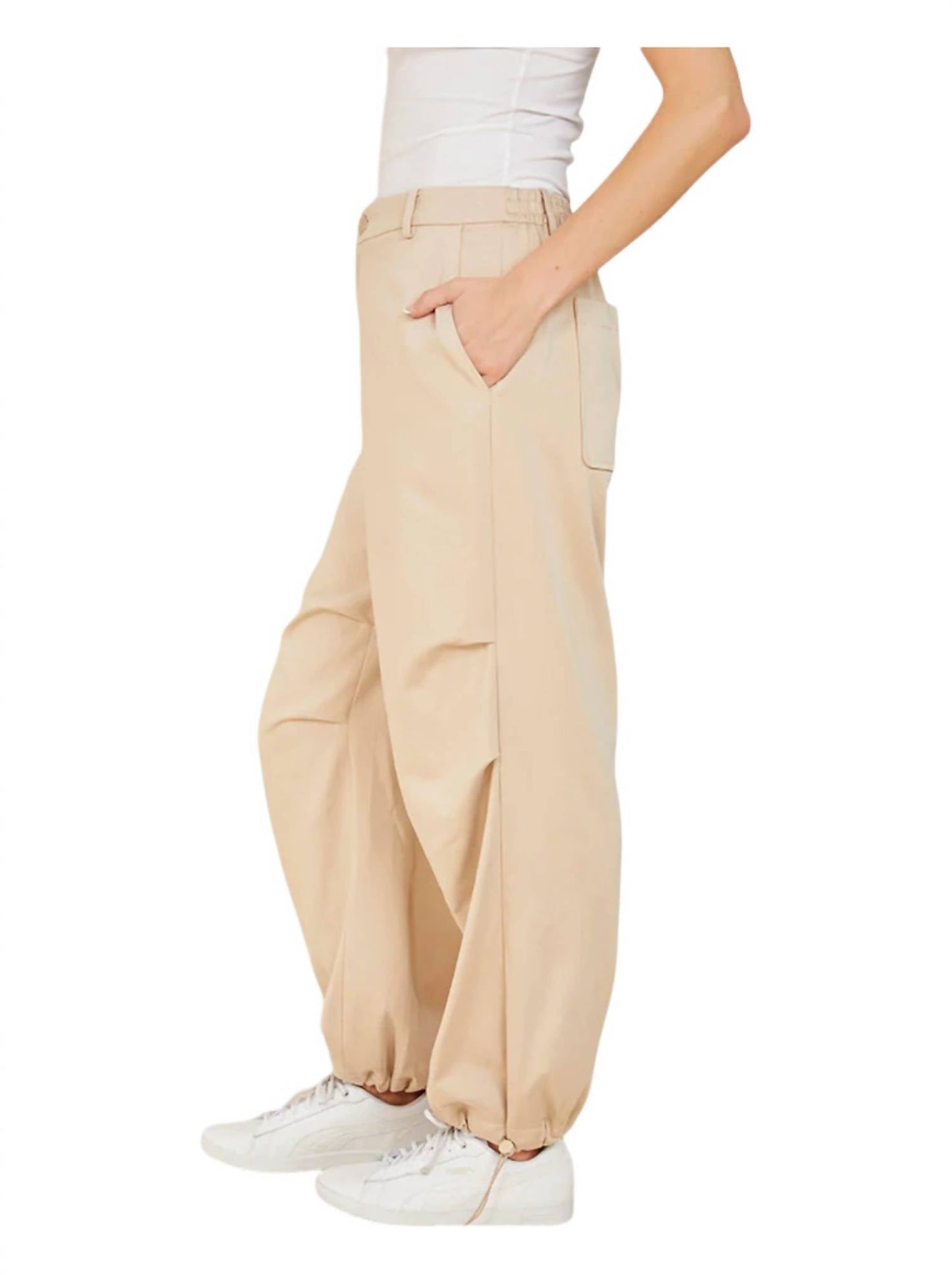 Dolce Cabo - Draw String Hem Utility Pants