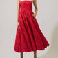 Sugarlips - Arielle Jacquard Belle Strapless Maxi Dress