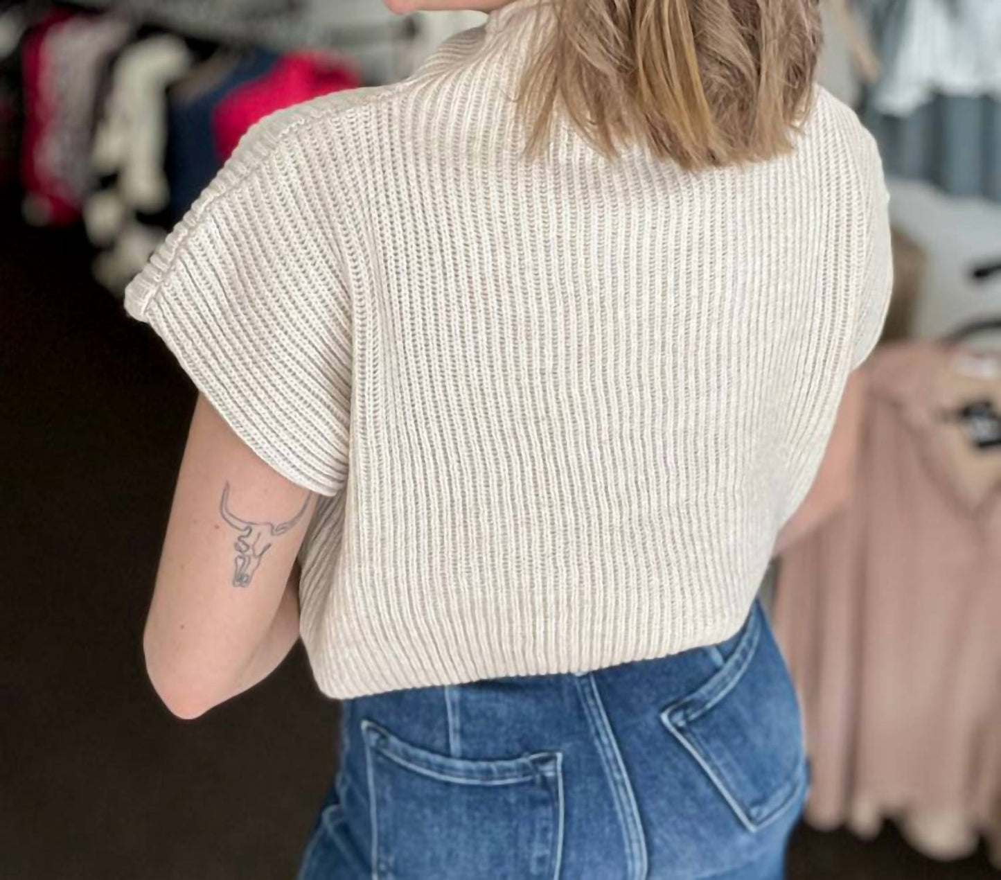 Zenana - Right On Task Mockneck Sweater