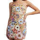 Edit By Nine - Flower 3d Embroidery Tube Mini Dress