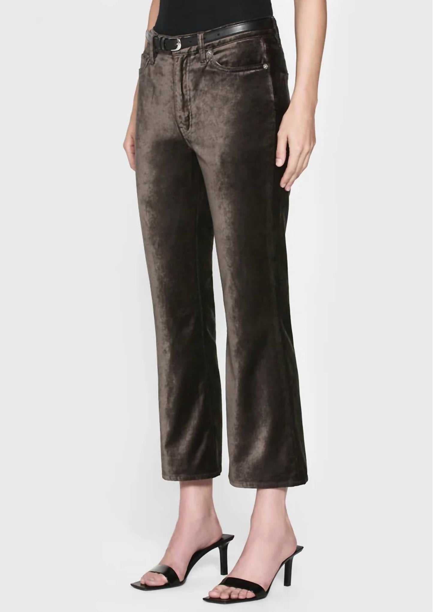 Frame - Le Crop Mini Boot Velvet Pants