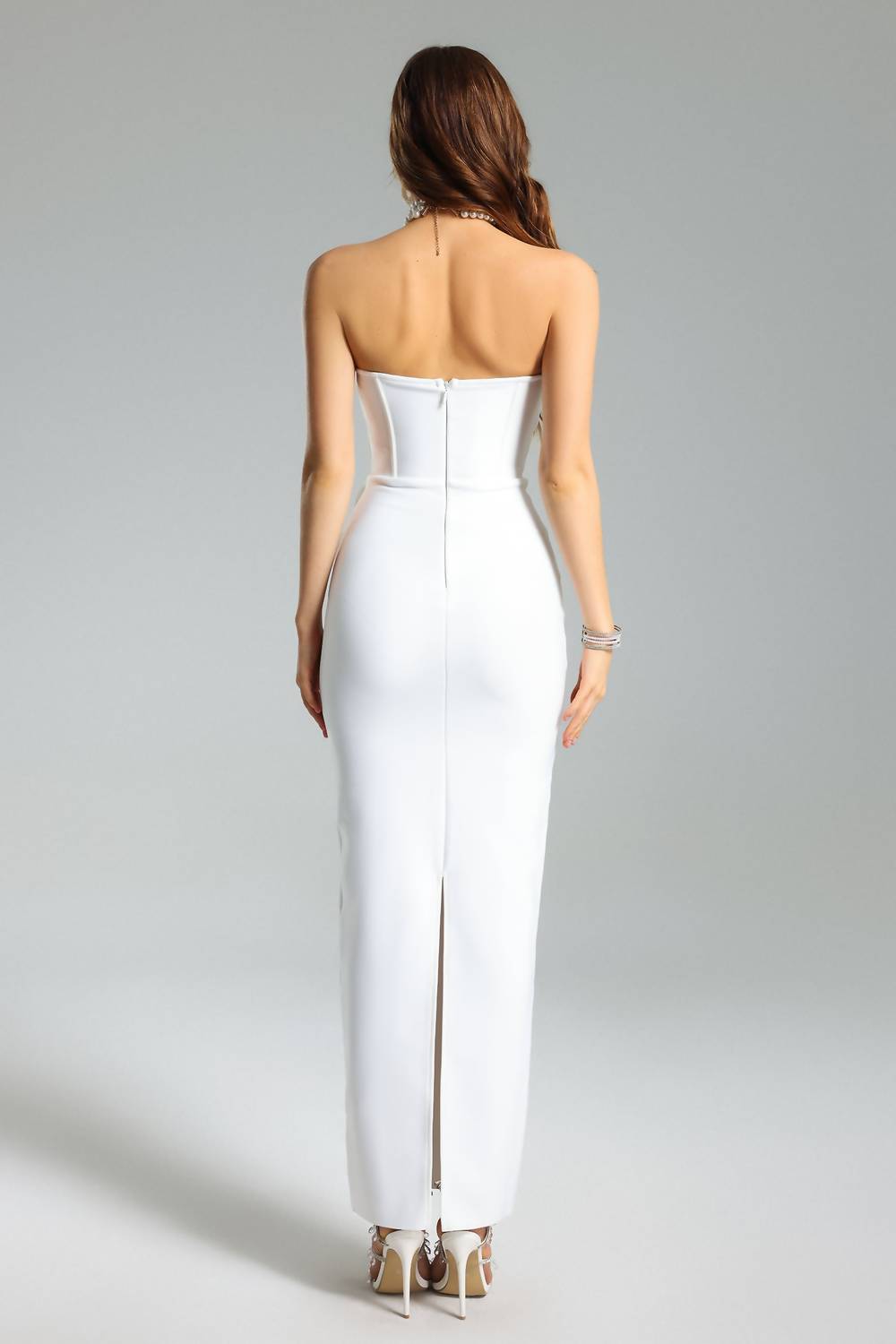 Bella Barnett - Rebecca Flower Bandage Maxi Dress
