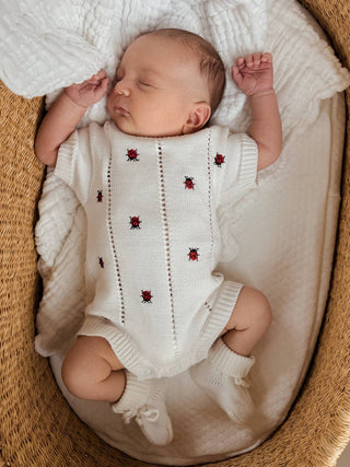 Luna & Luca - Baby Ladybug Organic Romper