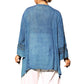 On The Plus Side - Tatum Crochet Cotton Wide Sleeve V-Neck Tunic - Plus