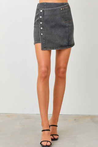 Baby Pink - Sharon Mini Denim Skirt