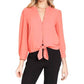 1.State - Tie Front Blouse