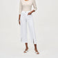 Joseph Ribkoff - Embellished Frayed Hem Culotte Jeans