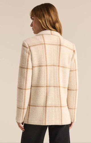 Z Supply - Roxanna Windowpane Knitted Blazer