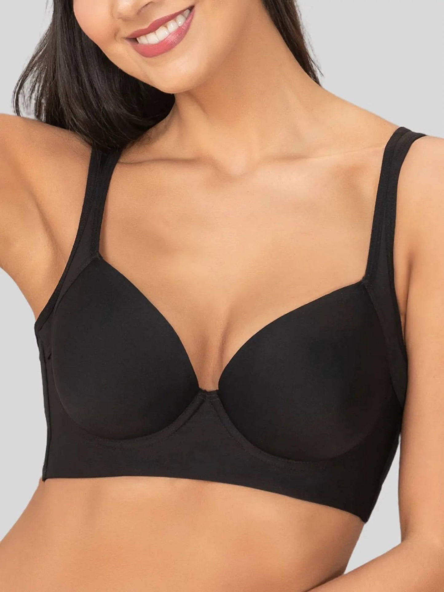 Siluets - Underwire Support Bra With High Coverage And Flexible Side Boning | No Roll Down