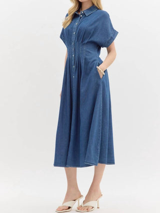 Entro - Pleated Maxi Dress