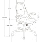 Office Chair, Adjustable Height, Swivel, Ergonomic, Armrests, Contemporary & Modern