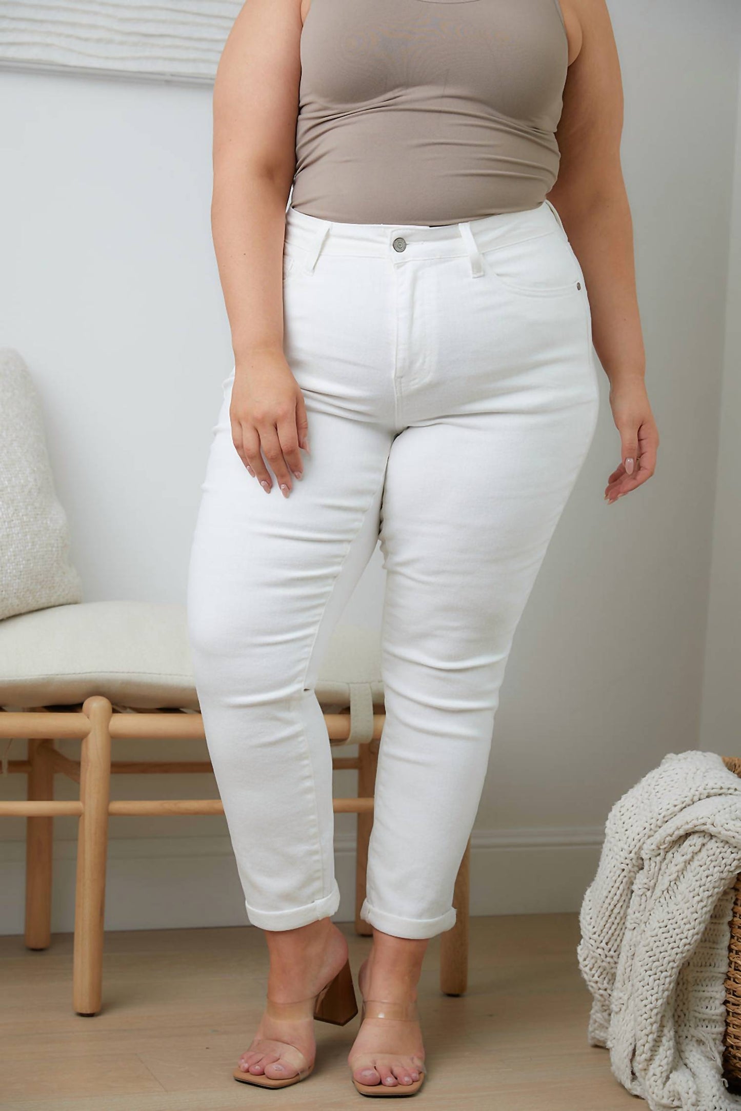 Judy Blue - Cheryl High Rise Cuffed Boyfriend Jeans