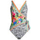 Johnny Was - Zebra Print Wrap Style Swimsuit