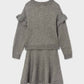 Mayoral - Girl's Soft V Neck Sweater And Skirt Set