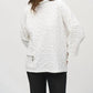 Joseph Ribkoff - Textured 3/4 Sleeve Boxy Sweater