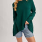Bluivy - Women's Mock Neck Trapeze Knit Sweater