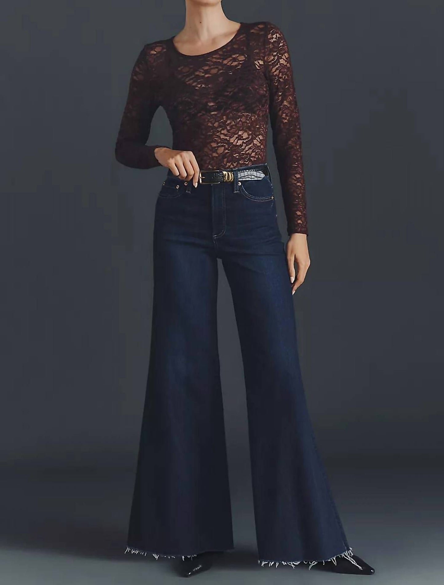 Pistola - Izzy High Rise Super Wide Leg Jeans