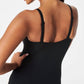 Spanx - Suit Yourself Bodysuit: Ribbed V Neck Bodysuit