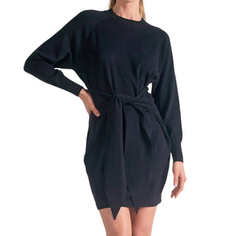Elan - Front Tie Sweater Dress