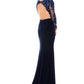 Precious Formals - Jersey Lace Hand Beaded Prom Dress
