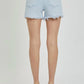 Risen - High Waist Distressed Light Denim Shorts
