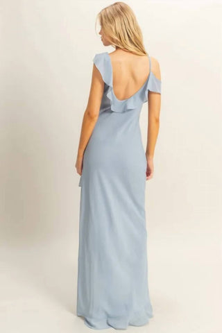 Trendsi - Hyfve Chiffon Ruffle Trim Midi Dress