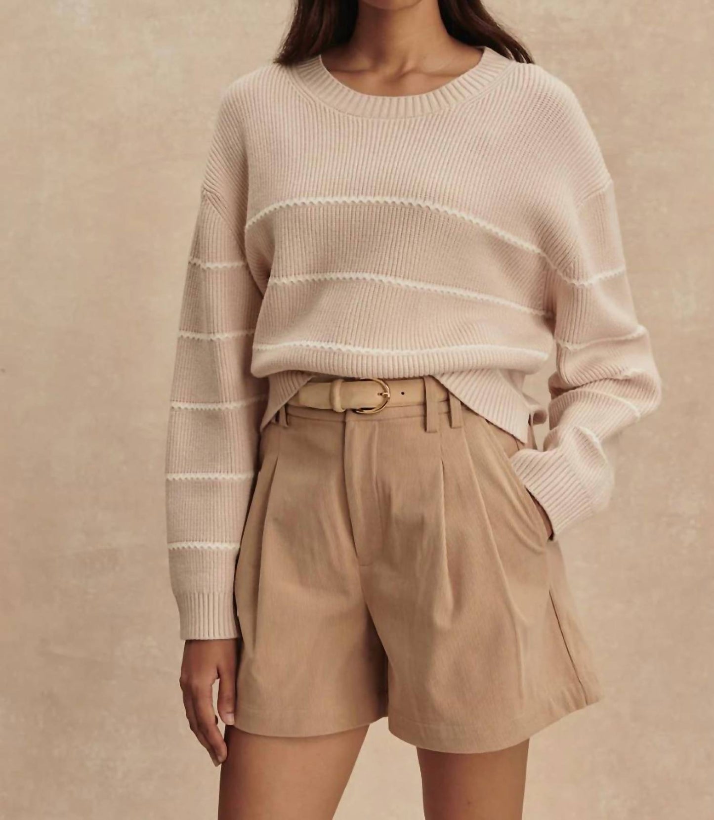 Varley - Meryl Stripe Knit Sweater
