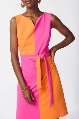 Joseph Ribkoff - Colorblock Belted Dress