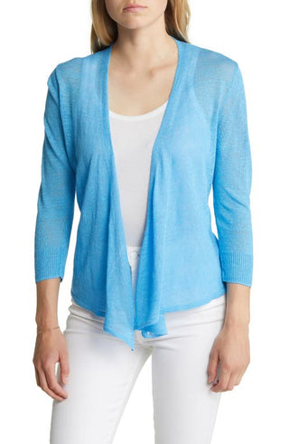 +ZOE Blue Jewel Convertible Cardigan - Small