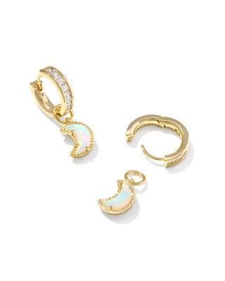 Kendra Scott - Women's Moon Huggie Earrings
