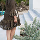 Pep'S Cannes - Short Net Print Mini Dress - Plus